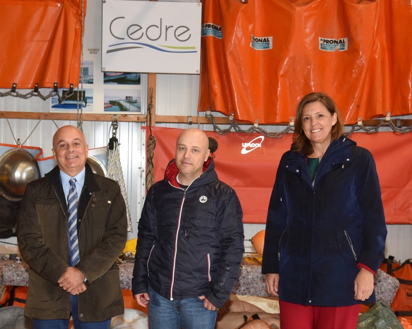 Cadiz : Visit of the Cedre installations by Santiago Miranda (Ocean Cleaner Technology) and Ana Suarez Lena (CEEI Cadiz)