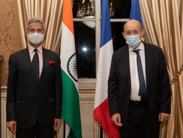 JY Le Drian   Subrahmanyam Jaishankar  Ministre indien des Affaires étrangère.jpeg