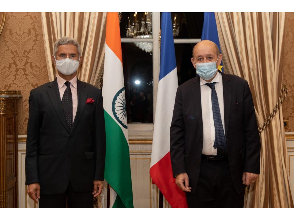 JY Le Drian   Subrahmanyam Jaishankar  Ministre indien des Affaires étrangère.jpeg